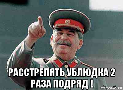  расстрелять ублюдка 2 раза подряд !