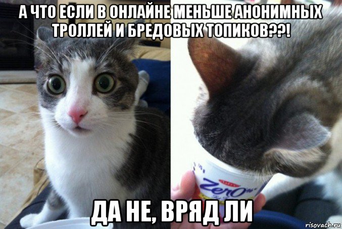 а что если в онлайне меньше анонимных троллей и бредовых топиков??! да не, вряд ли