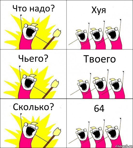 Что надо? Хуя Чьего? Твоего Сколько? 64, Комикс кто мы