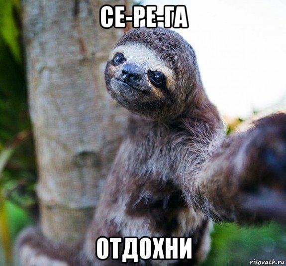 се-ре-га отдохни