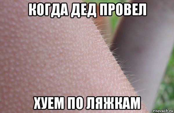 когда дед провел хуем по ляжкам