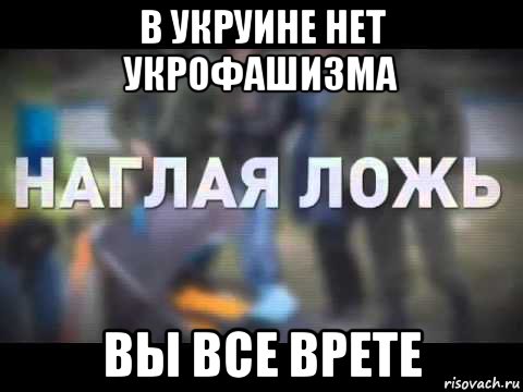 в укруине нет укрофашизма вы все врете, Мем НЕТ УКРОФАШИЗМА