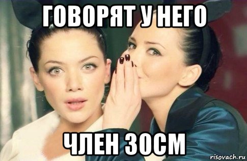 говорят у него член 30см, Мем  Он