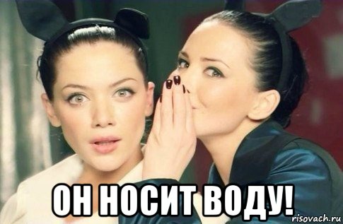  он носит воду!, Мем  Он