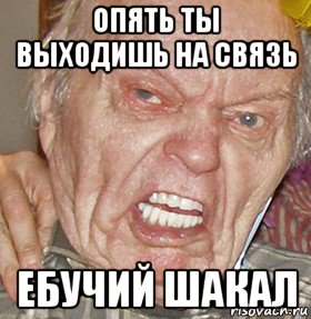 опять ты выходишь на связь ебучий шакал, Мем опять начинаешь ибучий шакал