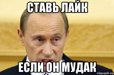 ставь лайк если он мудак, Мем путин