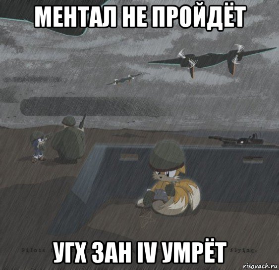 ментал не пройдёт угх зан iv умрёт, Мем соник