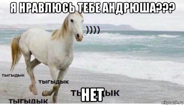 я нравлюсь тебе андрюша??? нет, Мем   Тыгыдык