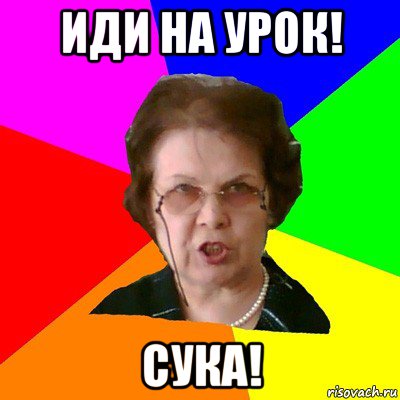 иди на урок! сука!, Мем Типичная училка