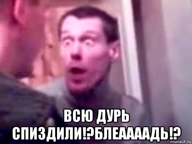  всю дурь спиздили!?блеаааадь!?, Мем Запили