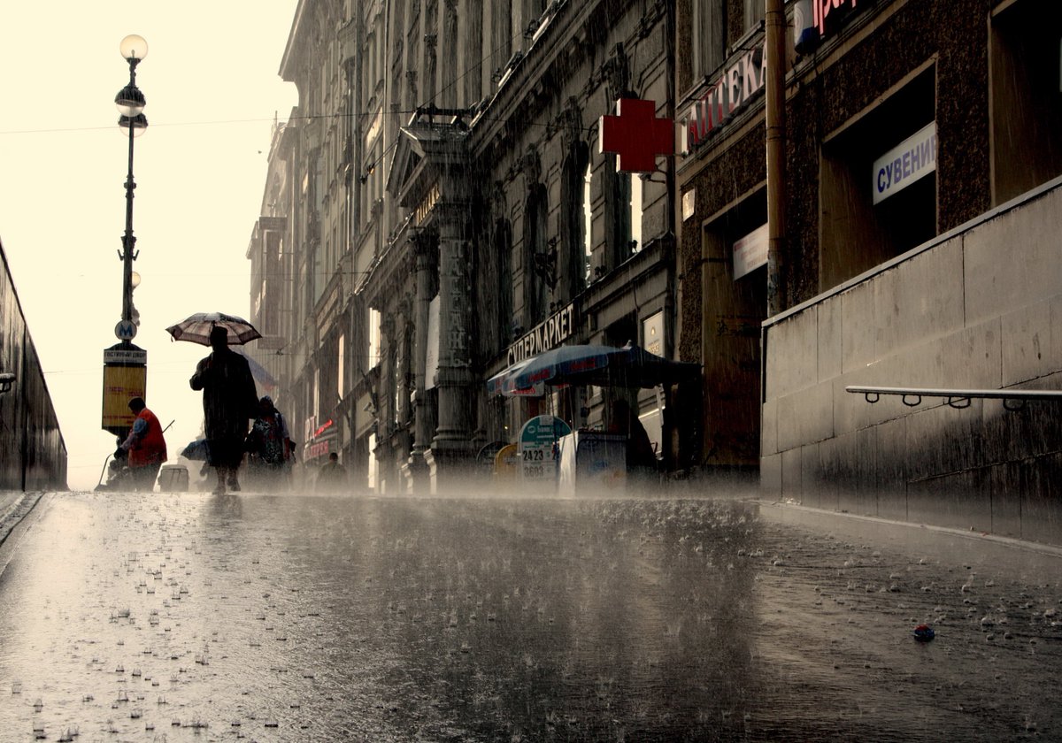 Санкт-Петербург дождь