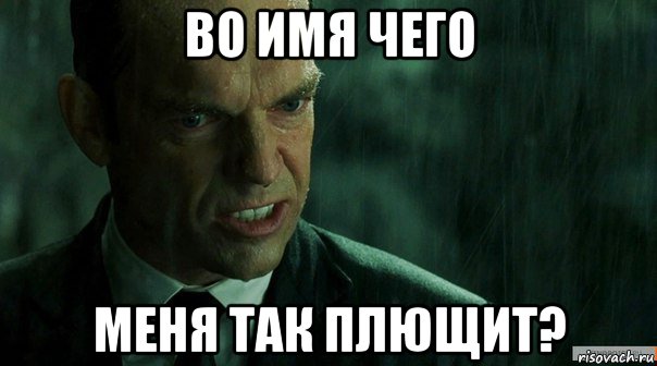 во имя чего меня так плющит?, Мем агент смит