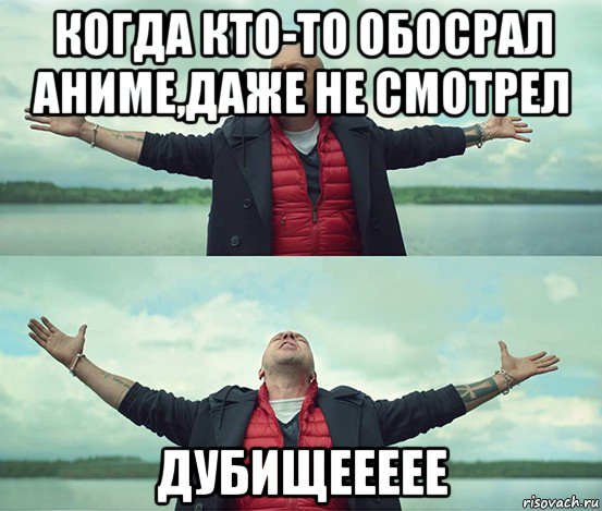 когда кто-то обосрал аниме,даже не смотрел дубищеееее, Мем Безлимитище