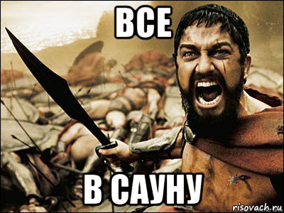 все в сауну, Мем Это Спарта