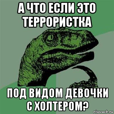 а что если это террористка под видом девочки с холтером?, Мем Филосораптор