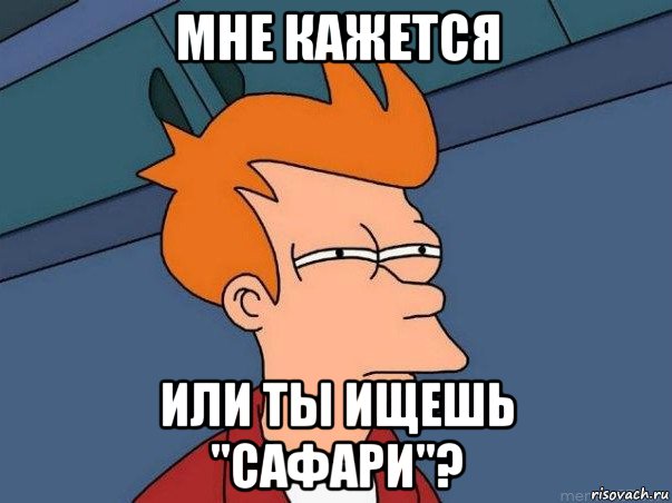 мне кажется или ты ищешь "сафари"?, Мем  Фрай (мне кажется или)