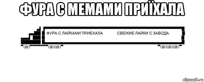 фура с мемами приїхала , Мем Фура с лайками