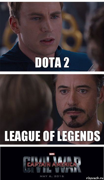 dota 2 league of legends, Комикс   Гражданская Война