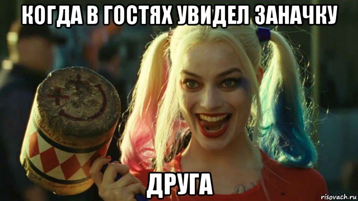 когда в гостях увидел заначку друга, Мем    Harley quinn