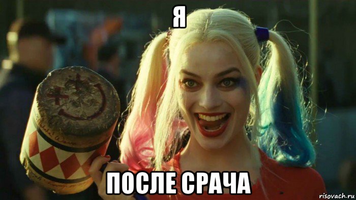 я после срача, Мем    Harley quinn