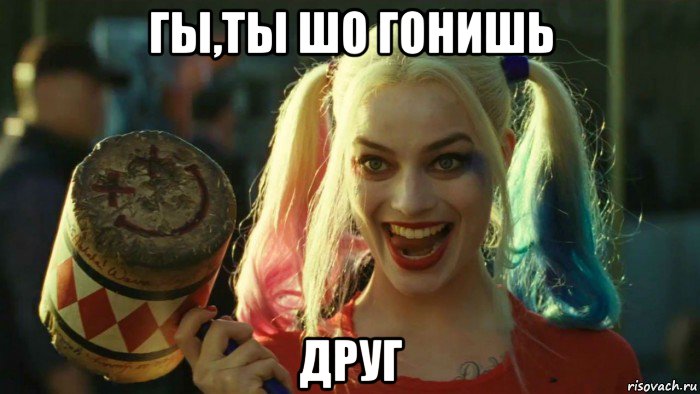 гы,ты шо гонишь друг, Мем    Harley quinn