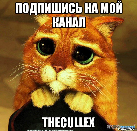 подпишись на мой канал thecullex