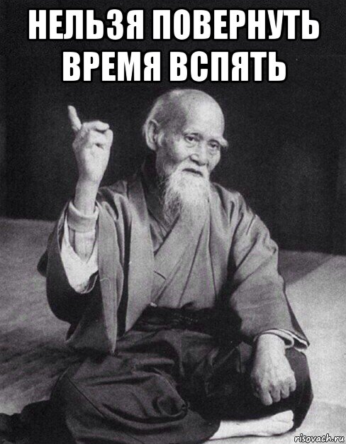 нельзя повернуть время вспять , Мем Монах-мудрец (сэнсей)