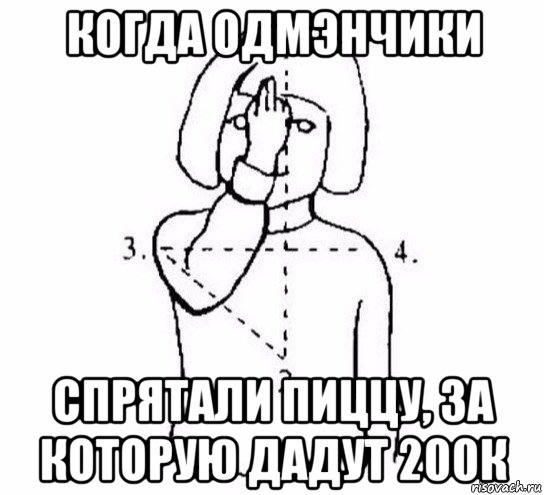 когда одмэнчики спрятали пиццу, за которую дадут 200к, Мем  Перекреститься