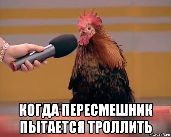  когда пересмешник пытается троллить