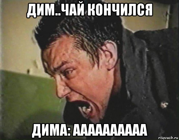 дим..чай кончился дима: аааааааааа
