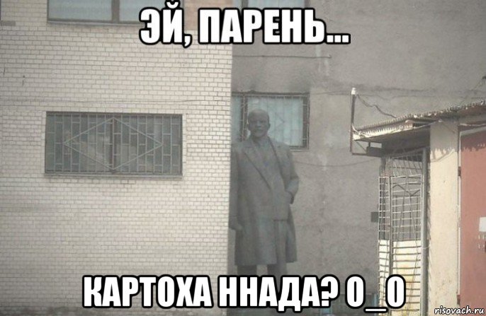  картоха ннада? o_0, Мем псс парень