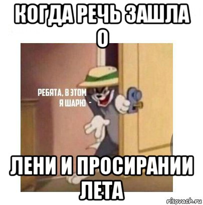 когда речь зашла о лени и просирании лета, Мем Ребята я в этом шарю