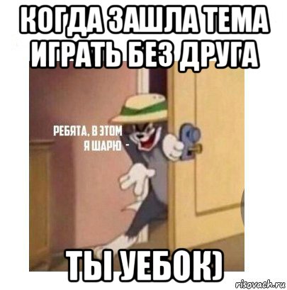 когда зашла тема играть без друга ты уебок), Мем Ребята я в этом шарю