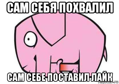 сам себя похвалил сам себе поставил лайк