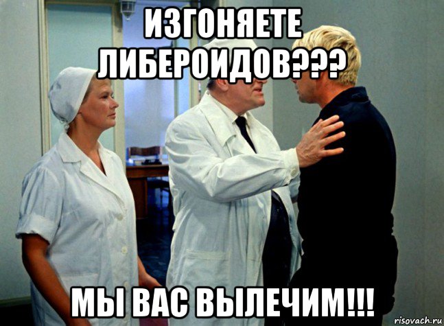 изгоняете либероидов??? мы вас вылечим!!!, Мем Шурик