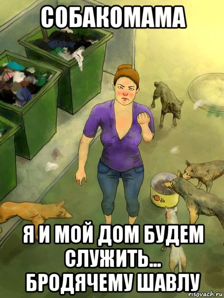 собакомама я и мой дом будем служить... бродячему шавлу