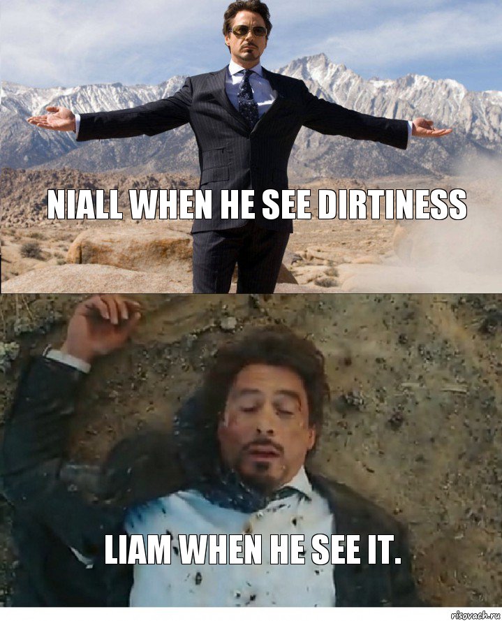 Niall when he see Dirtiness Liam when he see it., Комикс Старк после взрыва