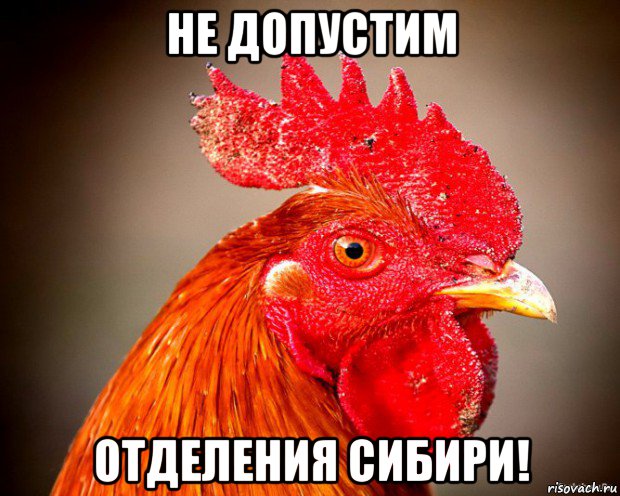не допустим отделения сибири!