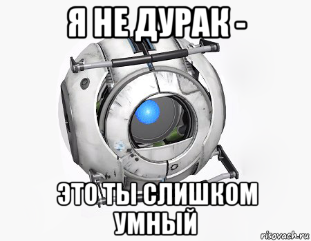 я не дурак - это ты слишком умный