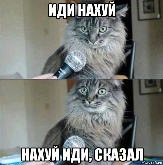 иди нахуй нахуй иди, сказал