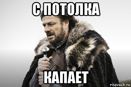 с потолка капает, Мем Winter is coming