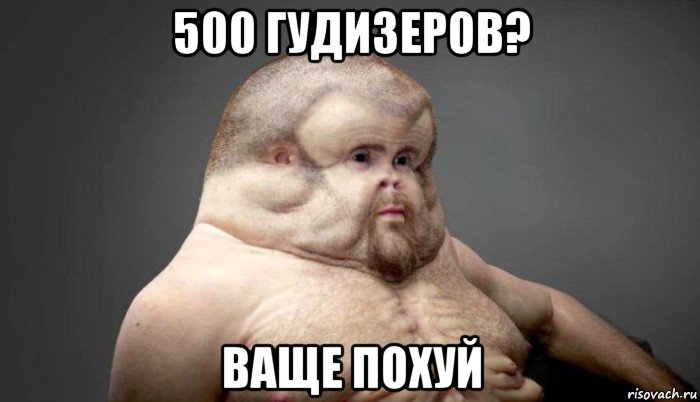 500 гудизеров? ваще похуй