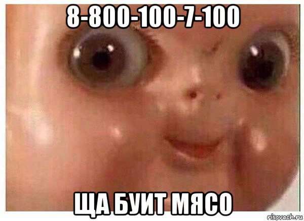 8-800-100-7-100 ща буит мясо, Мем Ща буит мясо