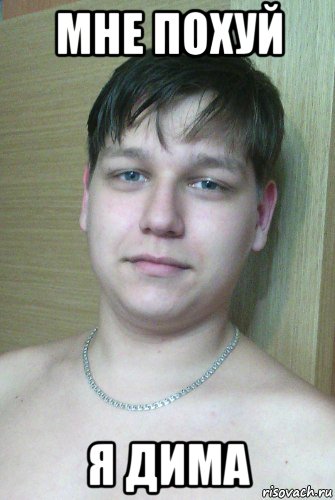 мне похуй я дима