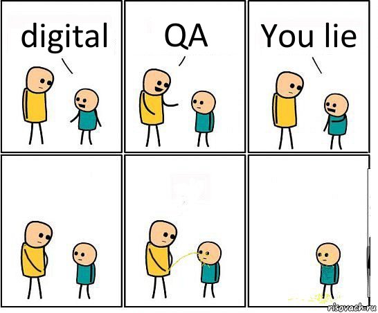 digital QA You lie, Комикс Обоссал