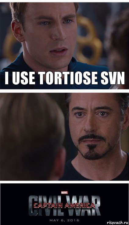 I use tortiose svn , Комикс   Гражданская Война