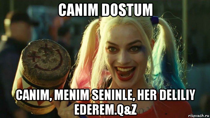 canim dostum canim, menim seninle, her deliliy ederem.q&z