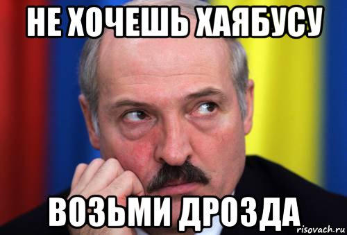 не хочешь хаябусу возьми дрозда, Мем Лукашенко