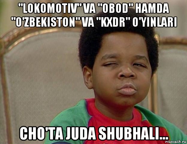 "lokomotiv" va "obod" hamda "o'zbekiston" va "kxdr" o'yinlari cho'ta juda shubhali...