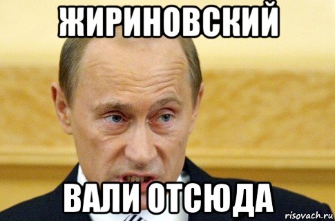 жириновский вали отсюда, Мем путин